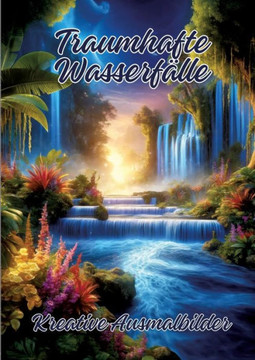 Traumhafte Wasserfälle : Kreative Ausmalbilder Traumhafte Wasserfälle : Kreative Ausmalbilder