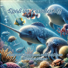 Spaß im Korallenriff : Ausmalabenteuer mit lustigen Meerestieren