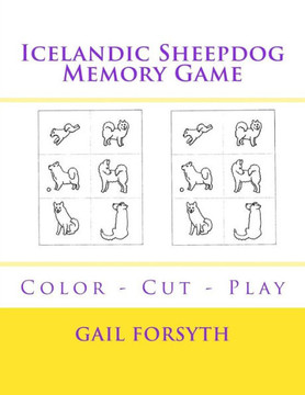Icelandic Sheepdog Memory Game: Color - Cut - Play