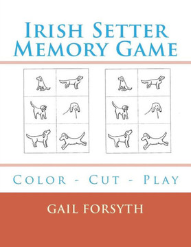 Irish Setter Memory Game: Color - Cut - Play