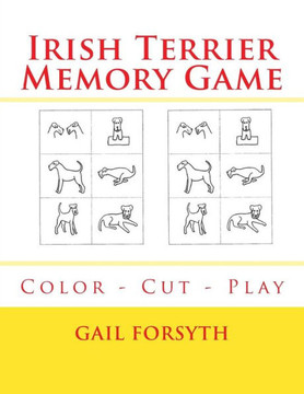 Irish Terrier Memory Game: Color - Cut - Play