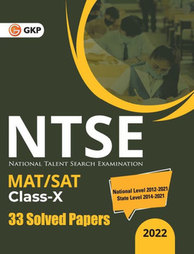 NTSE 2021-22 : Class 10th (MAT + SAT) - 33 Solved Papers NTSE 2021-22 : Class 10th (MAT + SAT) - 33 Solved Papers