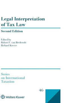 Legal Interpretation of Tax Law Legal Interpretation of Tax Law