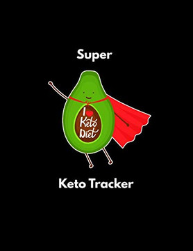 Super Keto Tracker: Plain Black Themed Female Fitness And Weight Loss Tracker