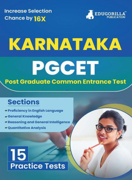 Karnataka PGCET 2024 - Post Graduate Common Entrance Test Prep Book | 15 Practice Mock Tests (1500+ Solved MCQs) with Free Access to Online Tests
