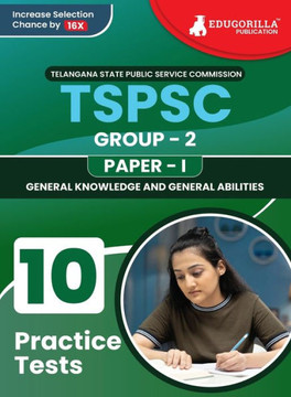 TSPSC Group 2 : Paper 1 Exam Prep Book 2023 | Telangana State Public Service Commission | 10 Full Practice Tests