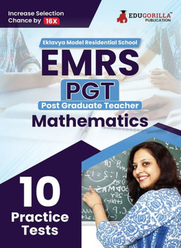 EMRS PGT Mathematics Exam Book 2023 - Eklavya Model Residential School Post Graduate Teacher - 10 Practice Tests (1500 Solved Questions)