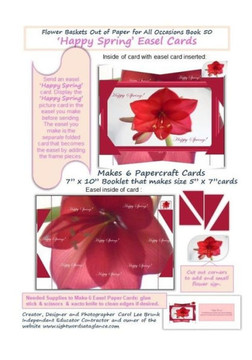 Flower Baskets Out of Paper for All Occasions Book 50: Happy Spring Easel Cards