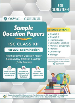 Sample Question Papers for ISC Science Stream Class 12 Semester I Exam 2021