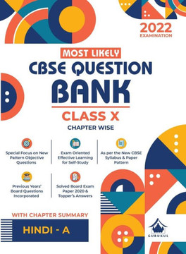 CBSE Most Likely Question Bank Hindi (A) Class 10 (2022 Exam) - Categorywise & Chapterwise with New Objective Paper Pattern, Reduced Syllabus CBSE Most Likely Question Bank Hindi (A) Class 10 (2022 Exam) - Categorywise & Chapterwise with New Objective Paper Pattern, Reduced Syllabus