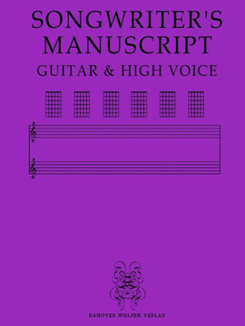 Songwriter's Manuscript Guitar & High Voice