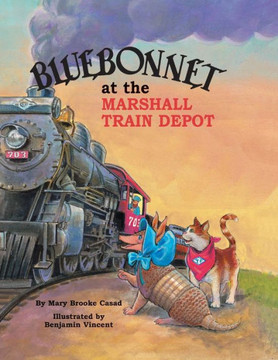 Bluebonnet at the Marshall Train Depot Bluebonnet at the Marshall Train Depot
