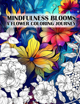 Mindfulness Blooms : A Flower Coloring Journey Stress Relieving and Relaxing Anti-Stress Art Therapy