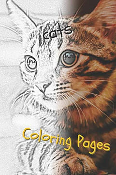 Cats: Beautiful Coloring Pages With Cats, Drawings, For Adults And For Girls - 9781090737656