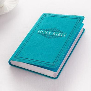 Kjv Holy Bible, Gift Edition Faux Leather, King James Version, Teal