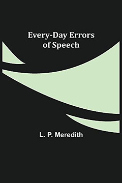 Every-Day Errors Of Speech