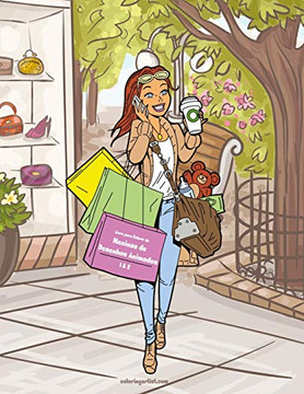 Livro Para Colorir De Meninas De Desenhos Animados 1 & 2 (Portuguese Edition)