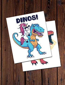 DINOS!: Fun Dinosaur Holiday Coloring Book * 8.5 x 11 74 pages