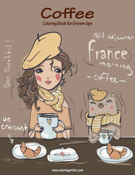 Coffee Coloring Book For Grown-Ups 1