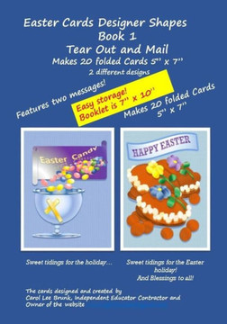 Easter Cards Designer Shapes Book 1 Tear Out & Mail: Easter Cards Designer Shapes Book 1 Tear Out & Mail