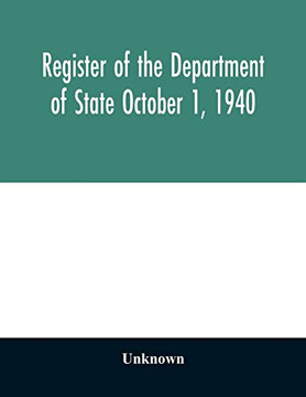 Register of the Department of State October 1, 1940