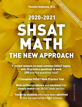 Shsat Math: The New Approach (Practice Math Tests For Shsat) (Volume 3)