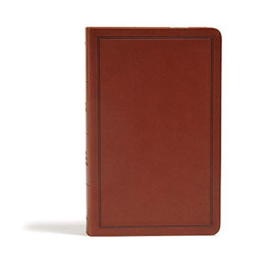 Kjv Deluxe Gift Bible, Brown Leathertouch, Red Letter, Easy-To-Carry, Smythe Sewn, Full-Color Maps, Double Column, Presentation Page, Ribbon Marker, Dictionary, Great Value
