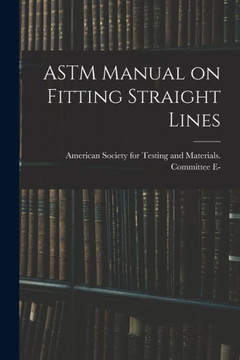 Astm Manual On Fitting Straight Lines