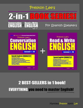 Preston Lee's 2-In-1 Book Series! Conversation English & Read & Write English Lesson 1 - 20 For Spanish Speakers