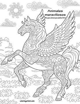 Animales maravillosos libro para colorear para adultos 3 & 4 (Spanish Edition)