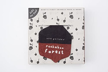 Wee Gallery: Peekaboo Forest: Baby's First Crinkle Peek-A-Book - Lift the flap! (Wee Gallery Cloth Books)