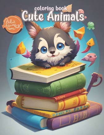 Cute Animals: Coloring Book World of Animals For An Adult And Kids (23 pages): Coloring book for adults and kids