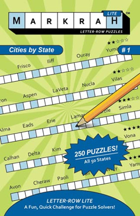 Markrah Letter-Row Puzzles Lite Cities By State #1