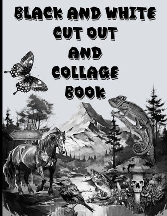 Black and White Cut Out and Collage Book: Amazing things to create your fun collages with.