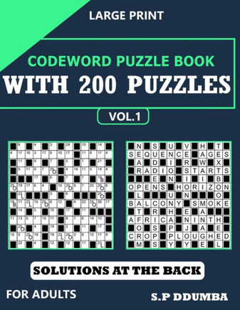 Codeword Puzzle Book with 200 Puzzles