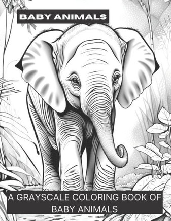 Baby Animals: A Grayscale Coloring Book of Baby Animals
