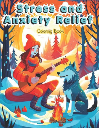 Stress and Anxiety Relief: Coloring Book for Adults and Teens Large Print, 60 Stress-Relieving Designs