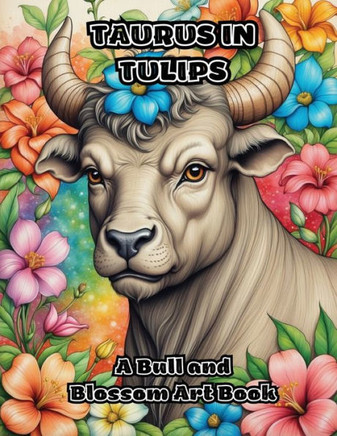 Taurus in Tulips: A Bull and Blossom Art Book