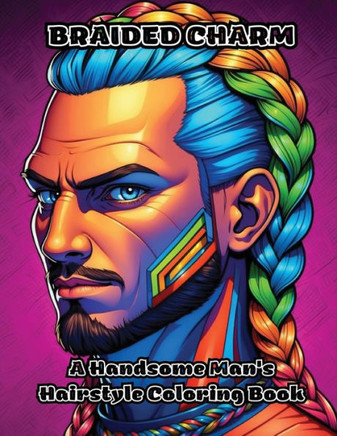 Braided Charm: A Handsome Man's Hairstyle Coloring Book