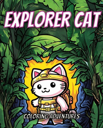 Explorer Cat: Coloring Adventures