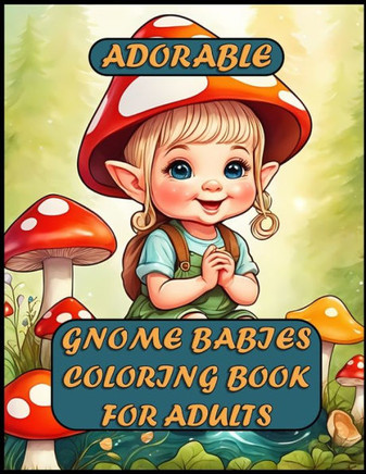 Adorable Gnome Babies Coloring Book For Adults