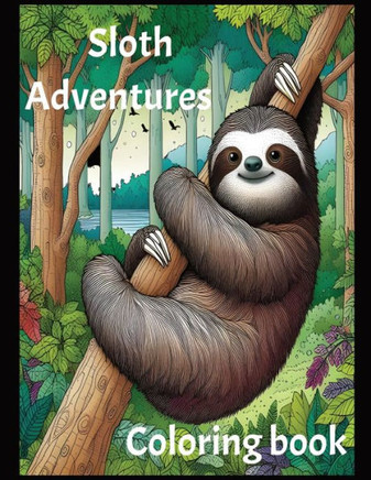 Sloth Adventures Coloring Book