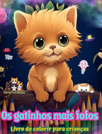 Os gatinhos mais fofos - Livro de colorir para crian?s - Cenas criativas e engra?das de gatos felizes: Desenhos encantadores que estimulam a criativ