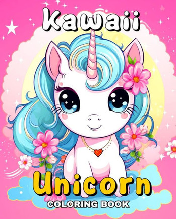 Kawaii Unicorn Coloring Book: Adorable Unicorns to Color for Kids Ages 4-8