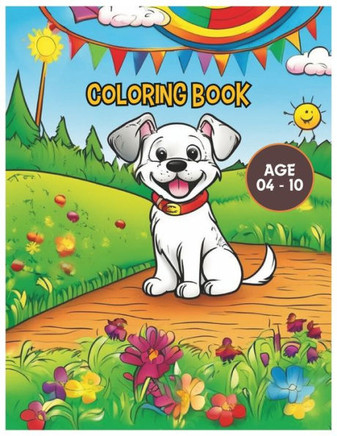 Coloring Book: Happy Dog