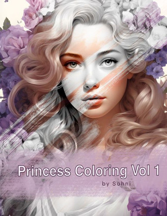 Princess Coloring vol 1: Princess theme coloring book for both kids and adults