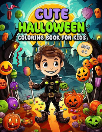 Cute Halloween Coloring Book for Kids: Adorable Halloween Adventures for Little Artists