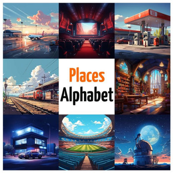 Places Alphabet: ABC Places, Alphabet Book from A to Z for Kids