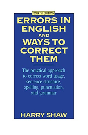 Errors In English And Ways To Correct Them: Fourth Edition