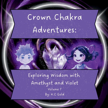 Crown Chakra Adventures: Exploring Wisdom with Amethyst and Violet - Large Print